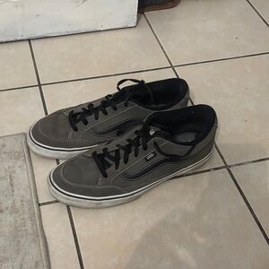 Vans Men's Black and Dark Gray Sneakers